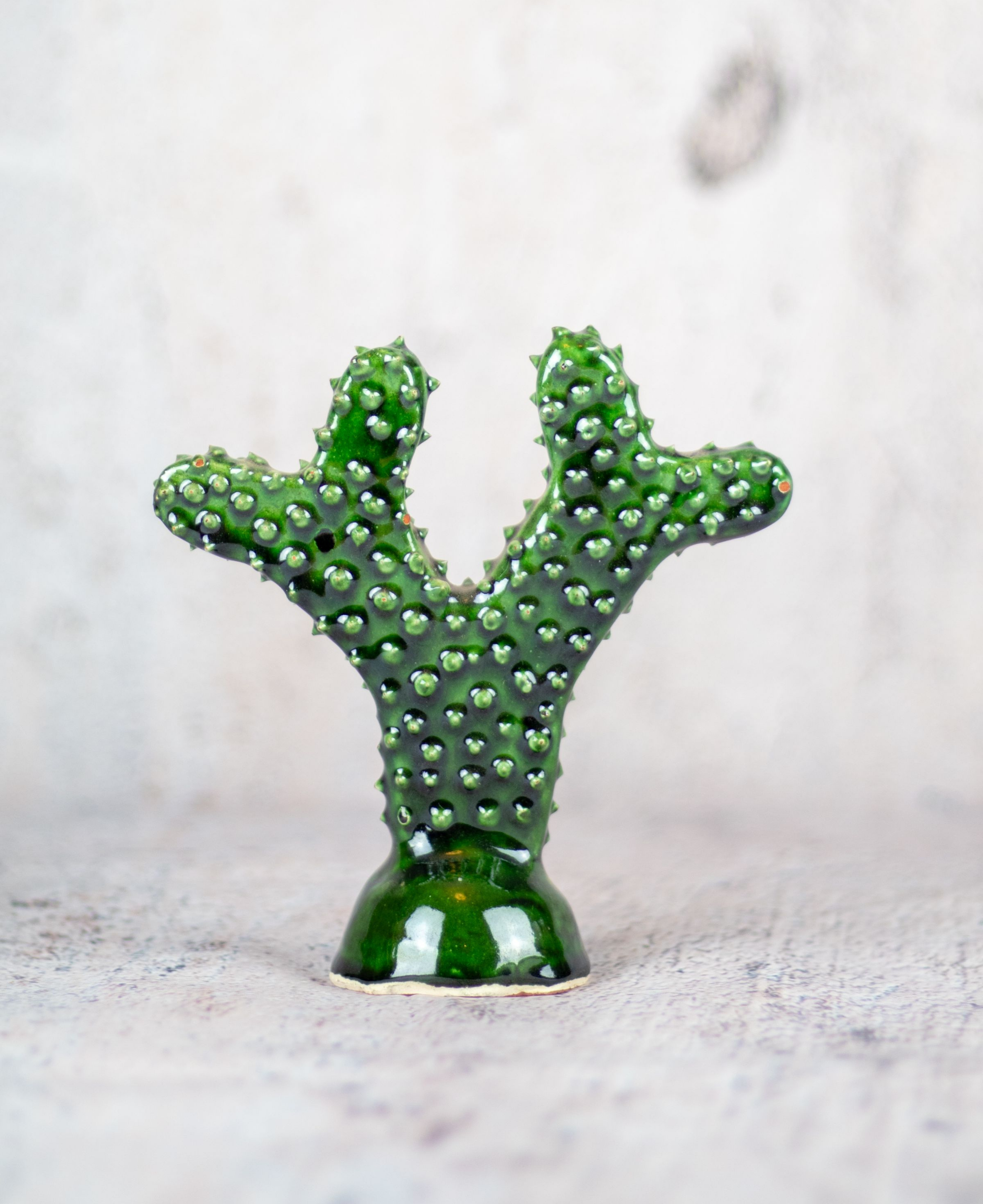 Prickly Pear Handmade Pottery Ornament - Cactus Gift - Ceramic Cacti - Ceramic Cactus - Prickly Pear Cactus - Tamegroute Pottery