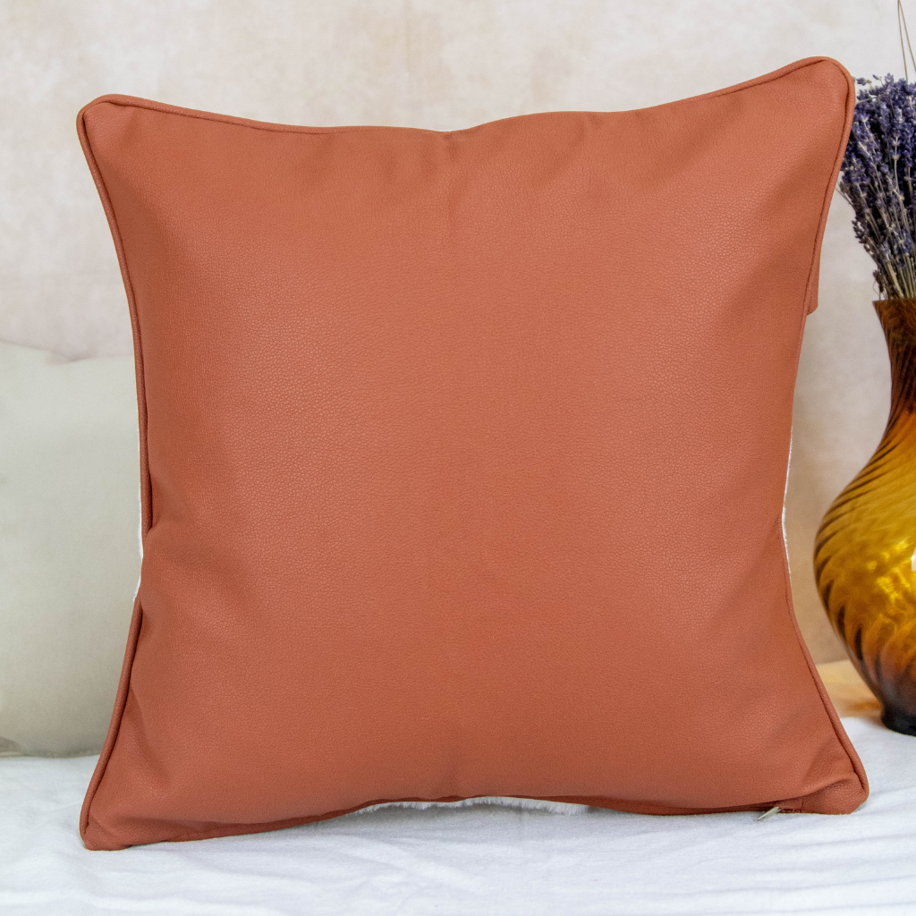 Handmade Genuine Leather Cushion Cover