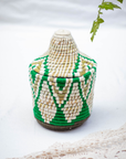 Hand -Woven Moroccan Wool Pot - 019