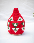 Hand-Woven Moroccan Wool Pot - 023