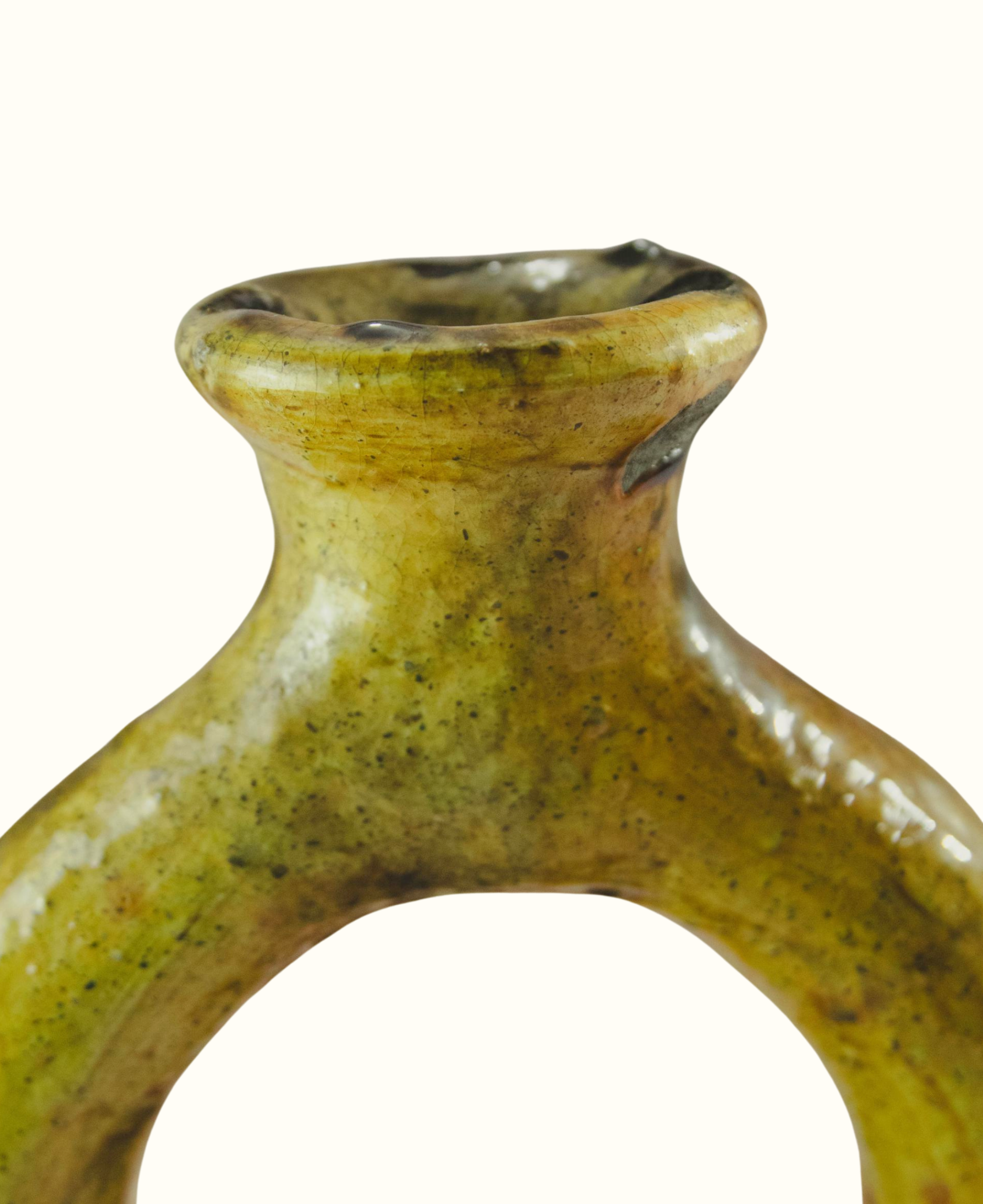 Handmade Moroccan Tamegroute Sculpture Candleholder