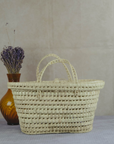 Wicker Storage Trunk Baskets - Palm Leaf Storage Chests - Handmade Rattan Basket 50cm