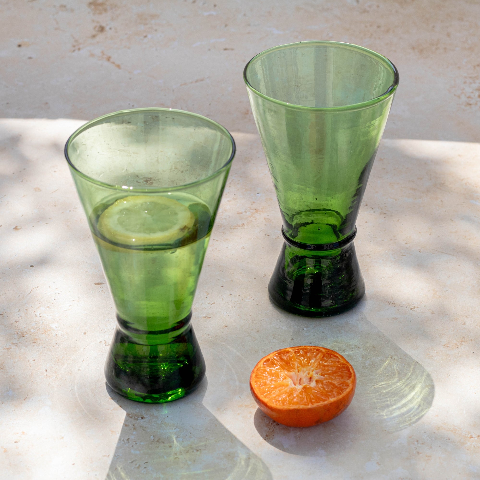 Handblown Moroccan Beldi Glass - Clear