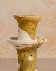 Tamegroute Splatter Candlestick - Ochre