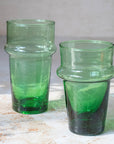 Handmade Beldi Tea Glasses Set - Green