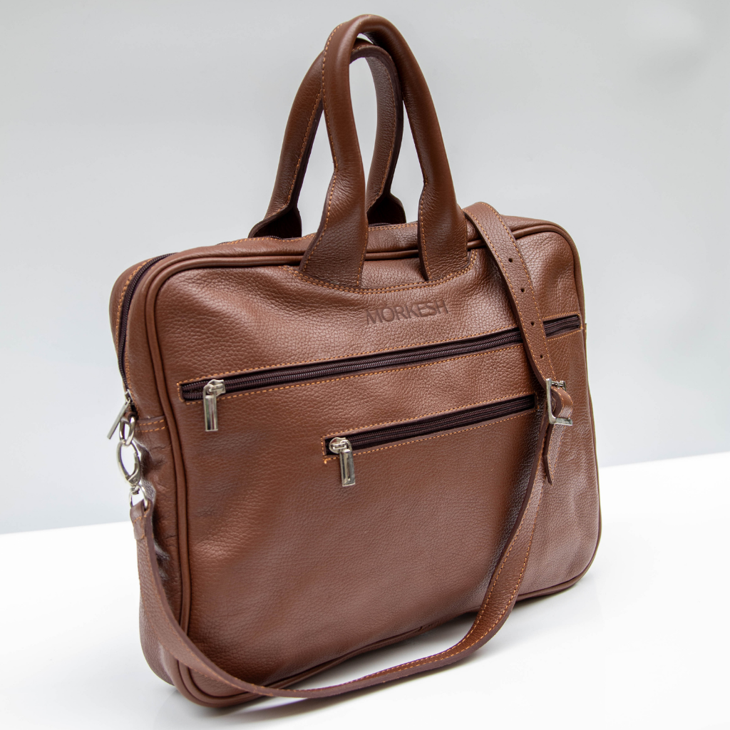 Moroccan Full Grain Leather Laptop Bag