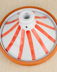 Handmade Moroccan Cooking Tagine - Red Stripes