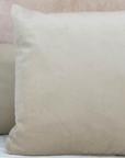 Velvet Cushion Cover: Beige