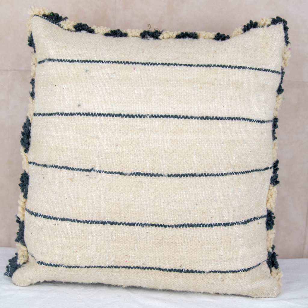 Black &amp; White Check Cushion Cover