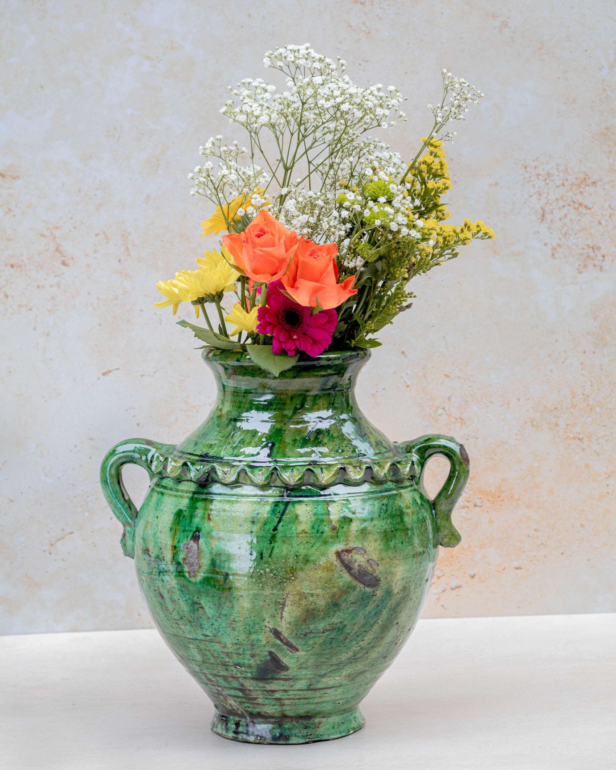 Gloss finish showing natural glaze variations