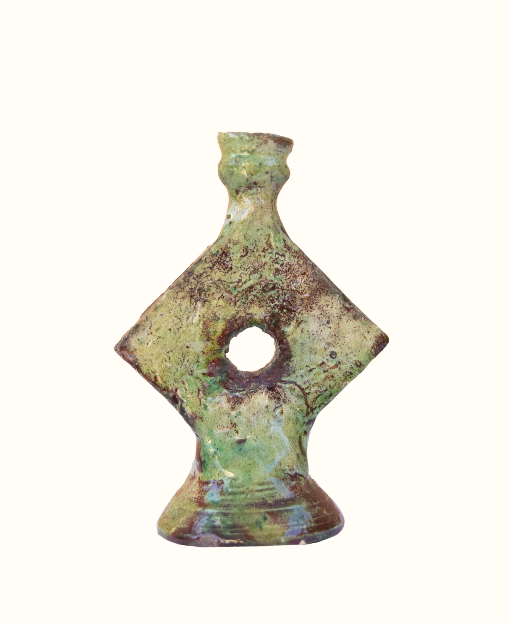 Handcrafted Tamegroute Candlestick Holder