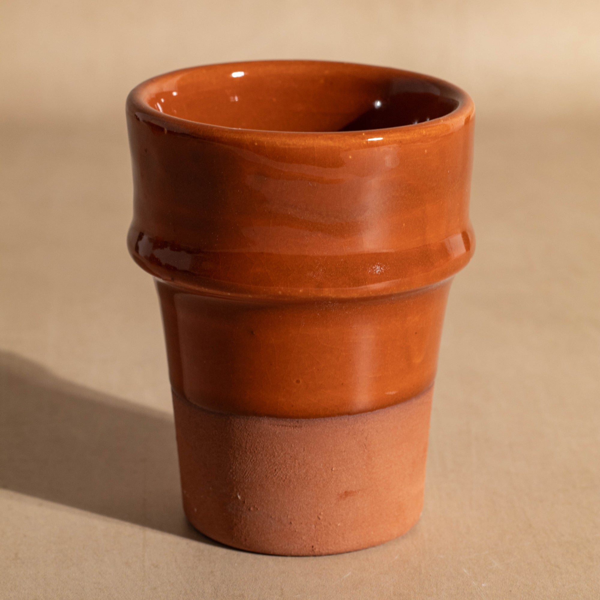 Handmade Beldi Ceramic Cup - Terracotta
