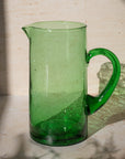 Handmade Beldi Glass Jug - Green
