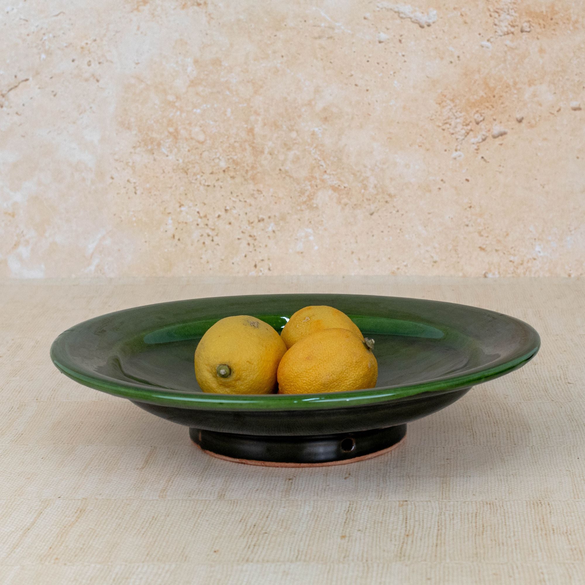 Handmade Ceramic Serving Plate - Green