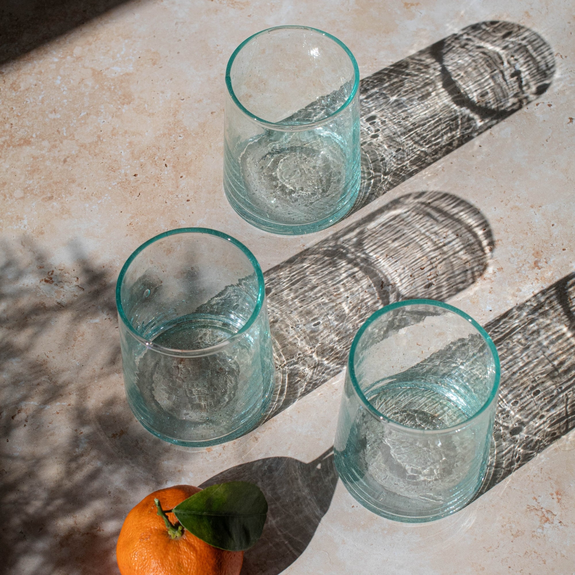 Handmade Moroccan Beldi Glass - Clear