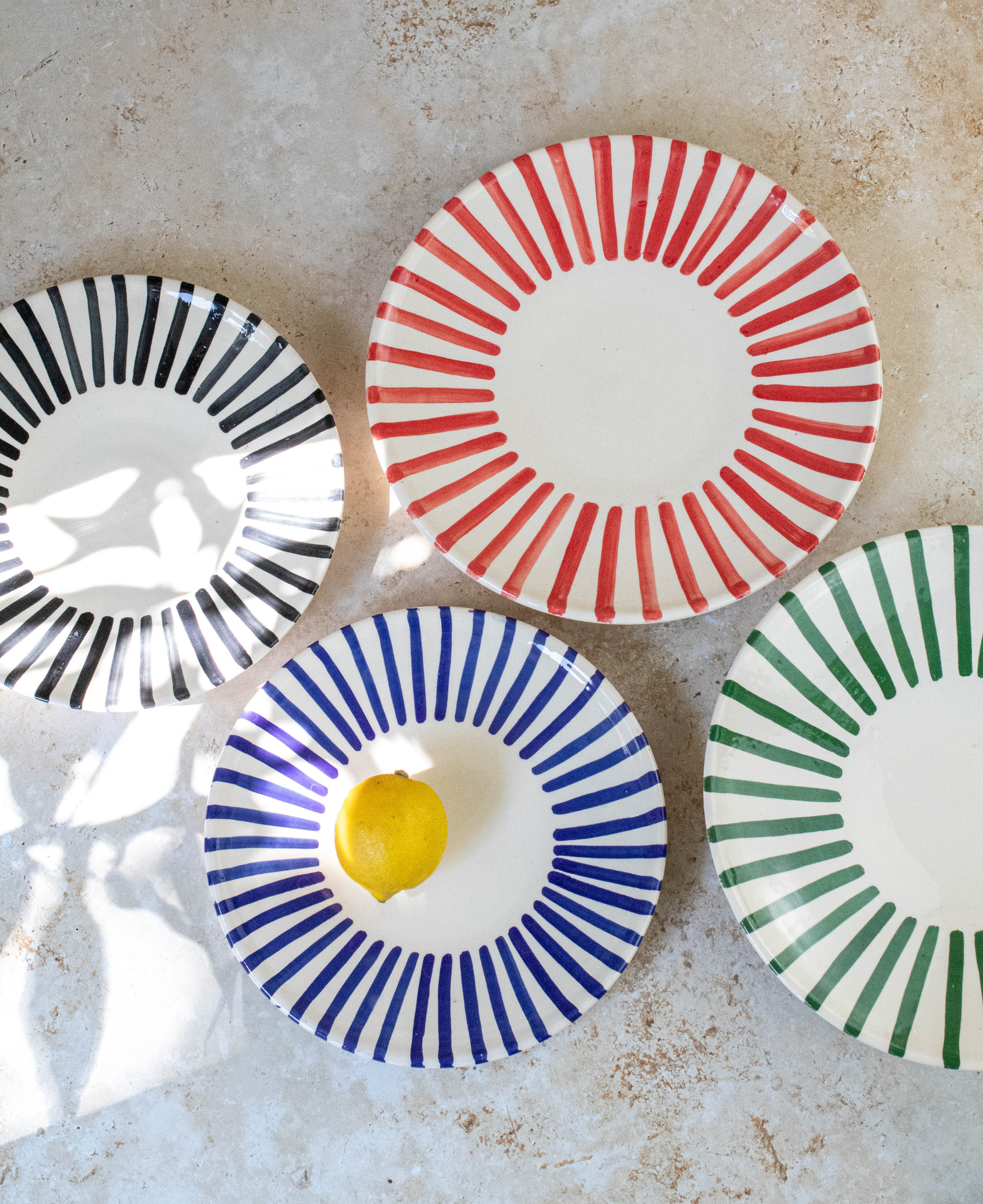Handmade Moroccan Ceramic Dinnerware Plates