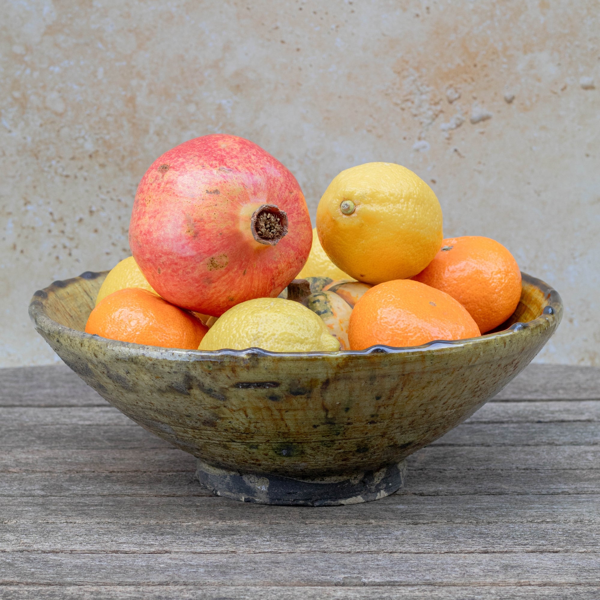 Handmade Tamegroute Bowl - Ochre