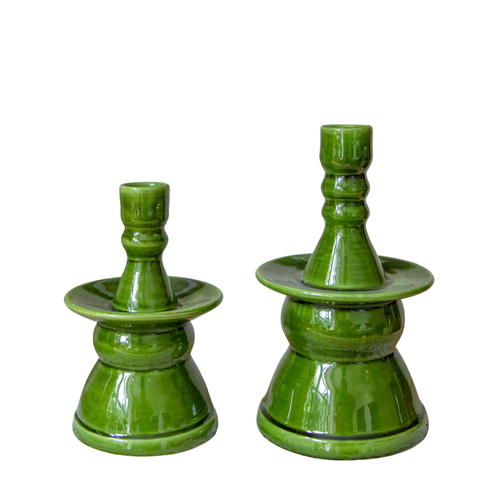 Handmade Tamegroute Candlestick Candleholder