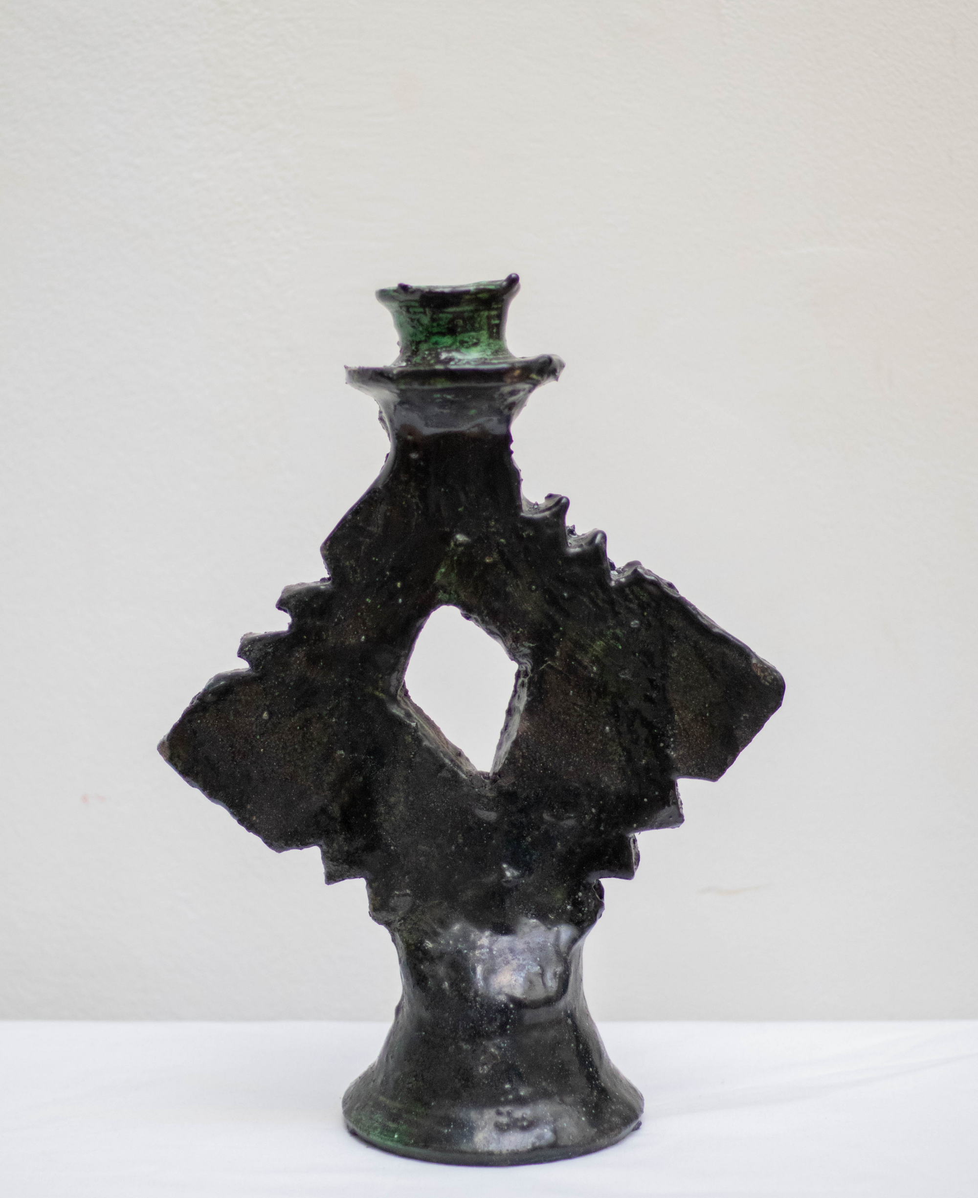 Handmade Tamegroute Candlestick Holder