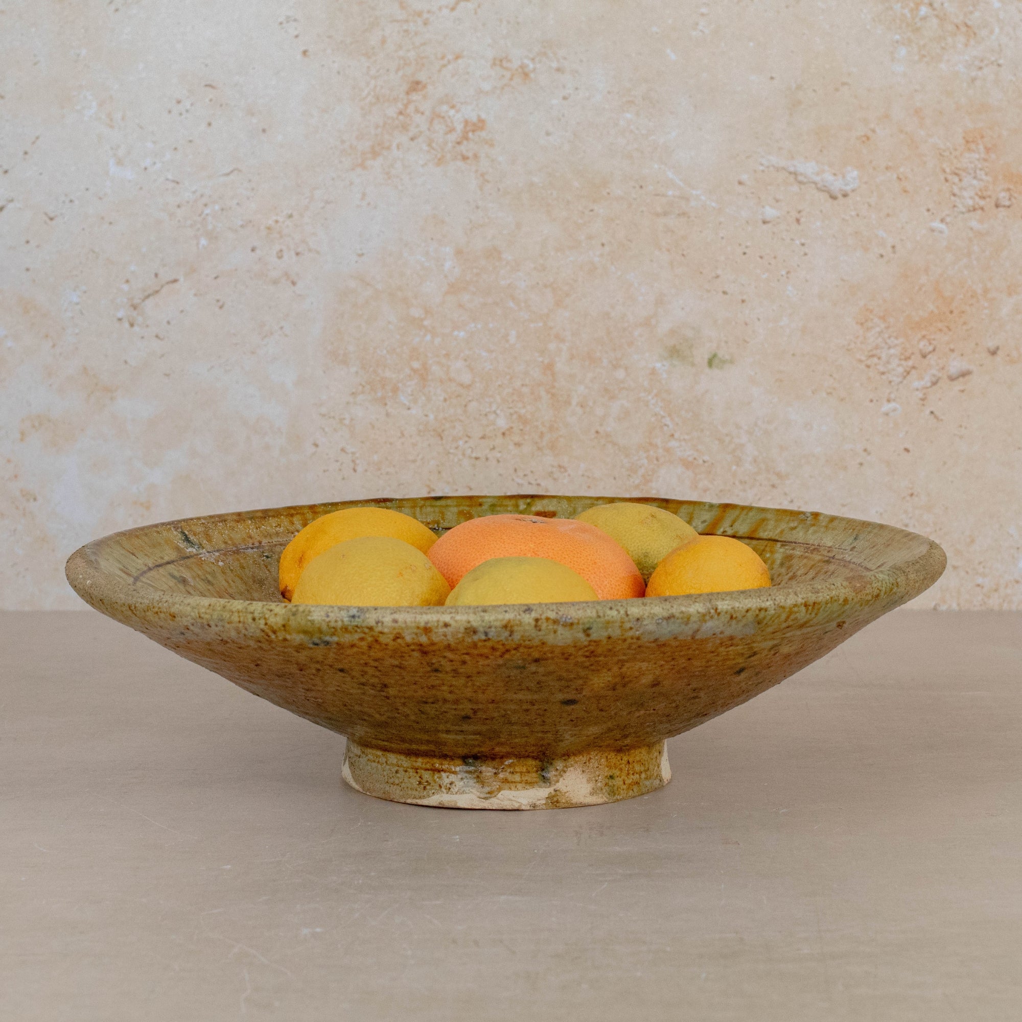 Handmade Tamegroute Dinner Plate - Ochre
