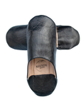 Moroccan Babouche Slippers, Black