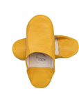 Moroccan Babouche Slippers, Yellow