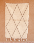 Moroccan Berber Beni Ourain Rug 