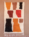 Moroccan Berber Beni Ourain Rug 