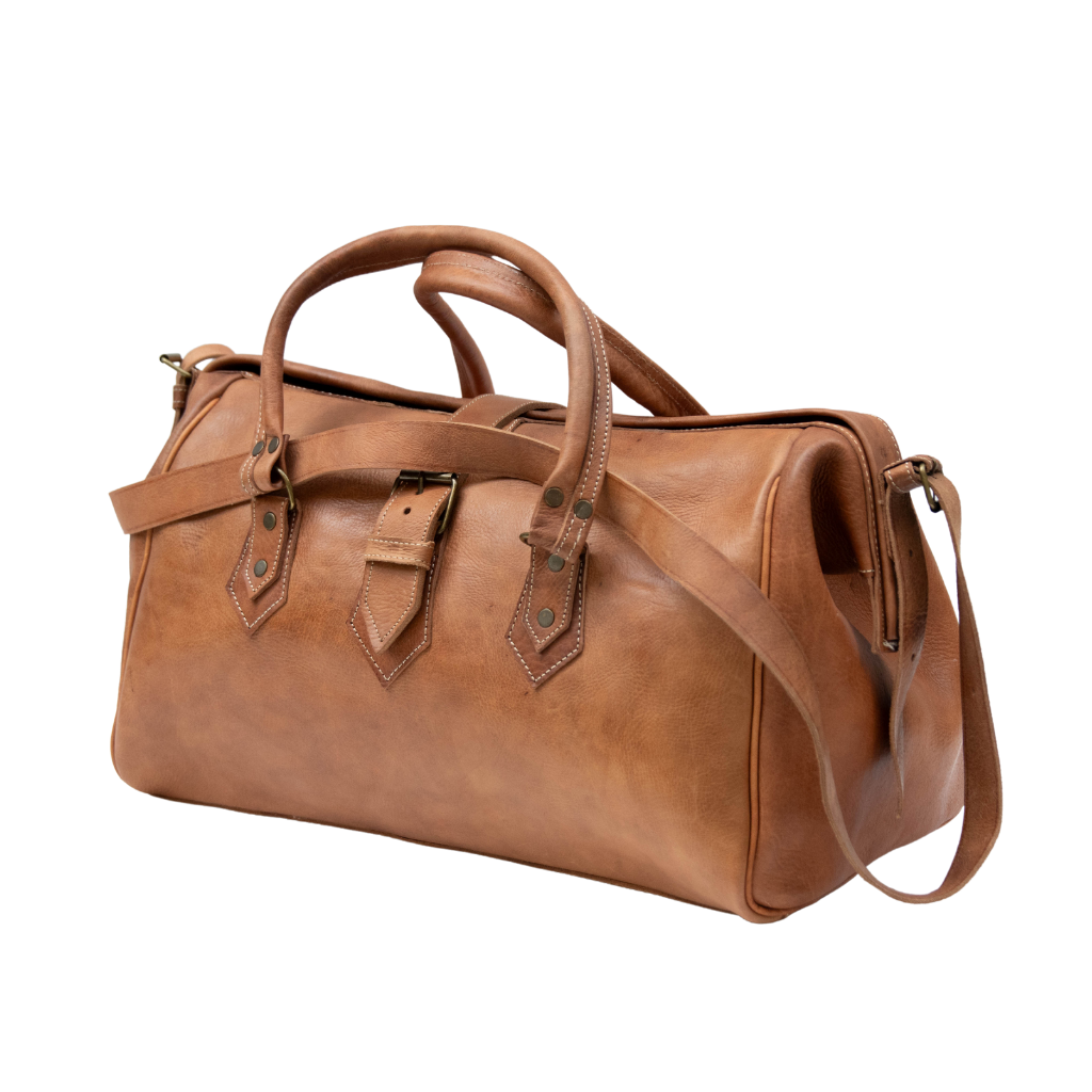 Moroccan Leather Weekender Bag