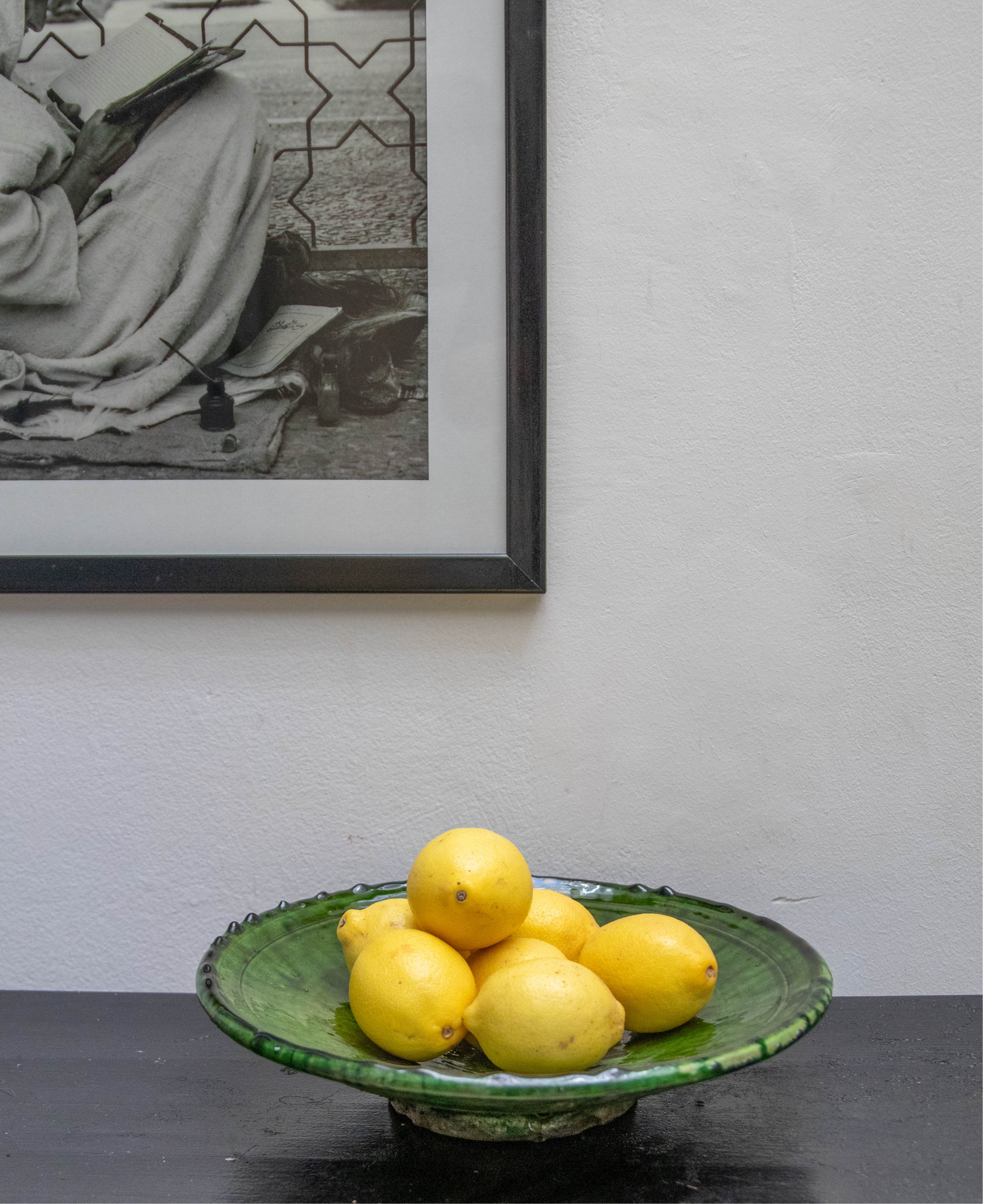 Moroccan Tamegroute Green Dinner Plate
