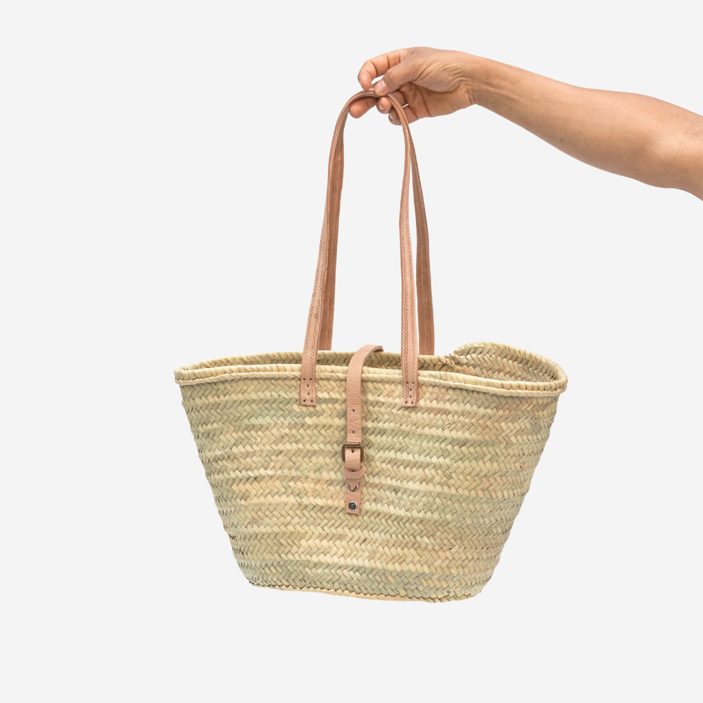 Handwoven Parisienne Shopper Baskets