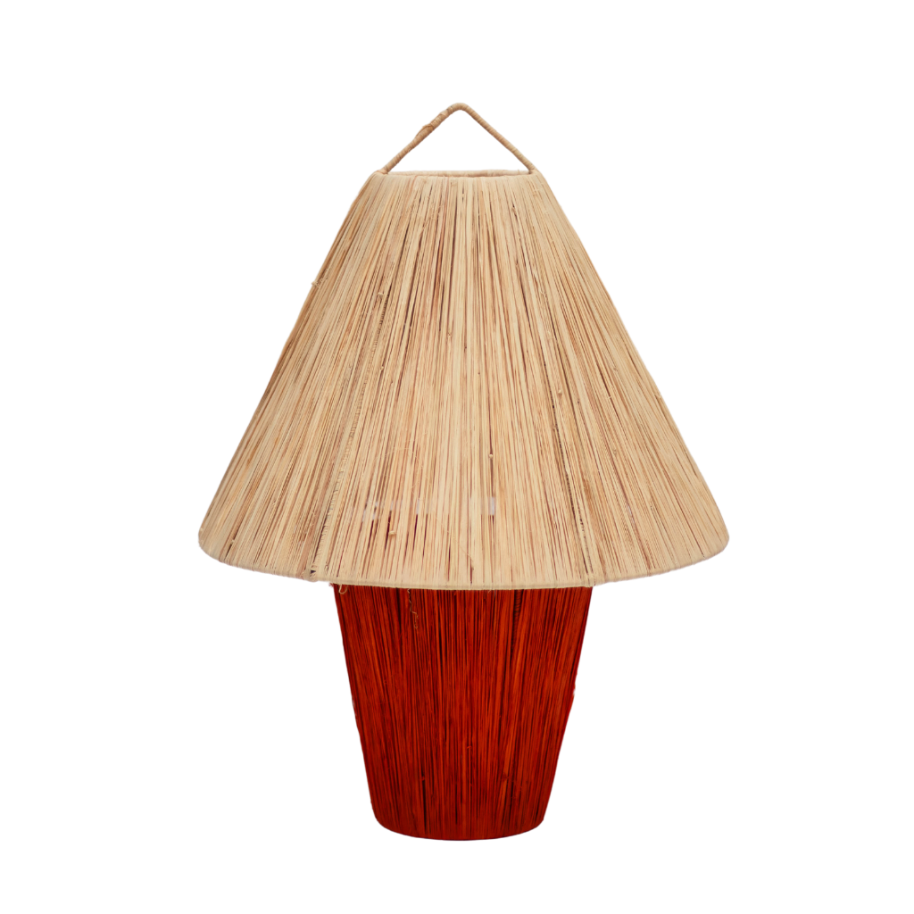 Moroccan Raffia Table Lamp