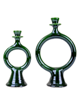 Tamegroute Shaded Green Candlestick Holder