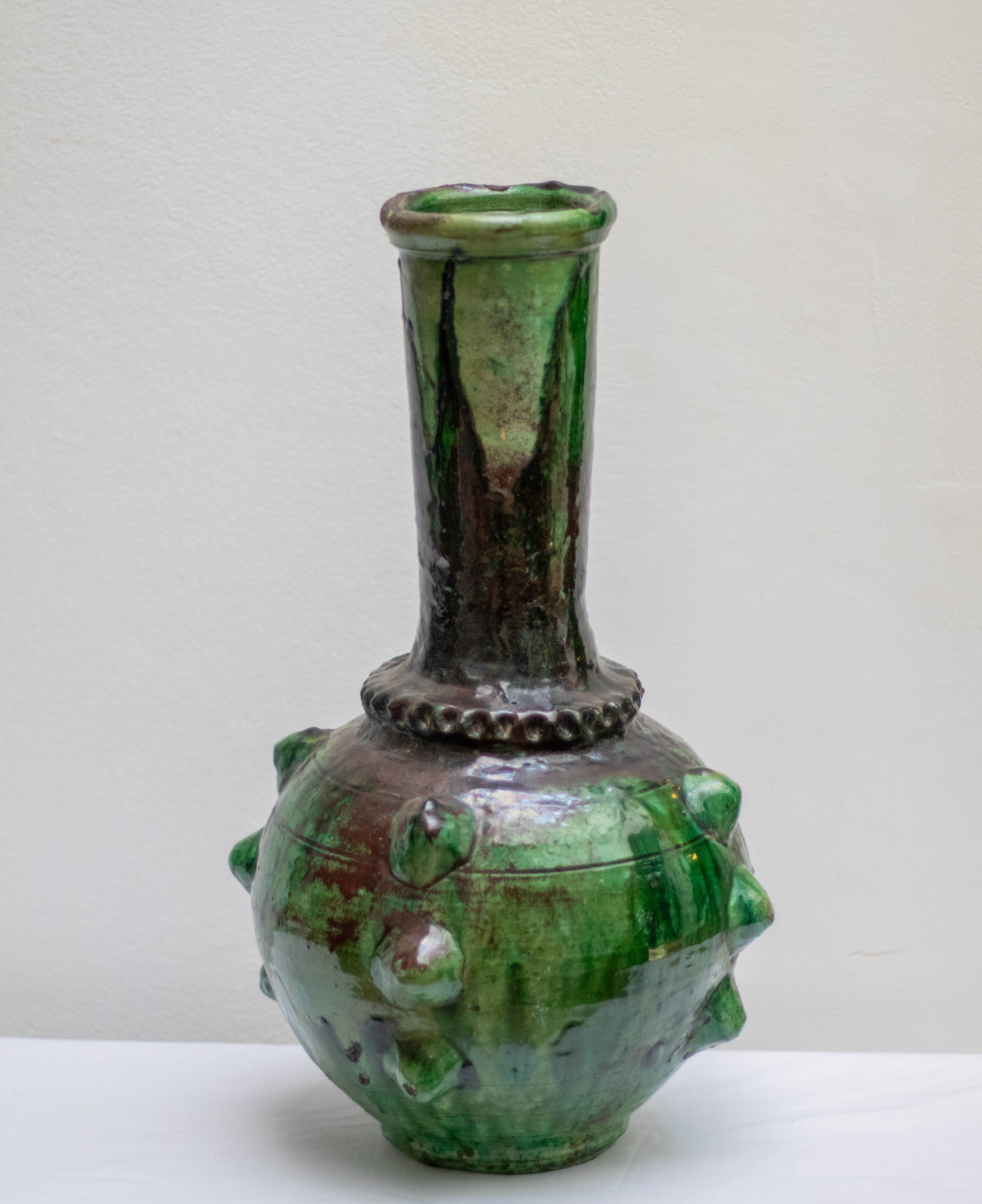 Tamegroute Green Glaze Vase 