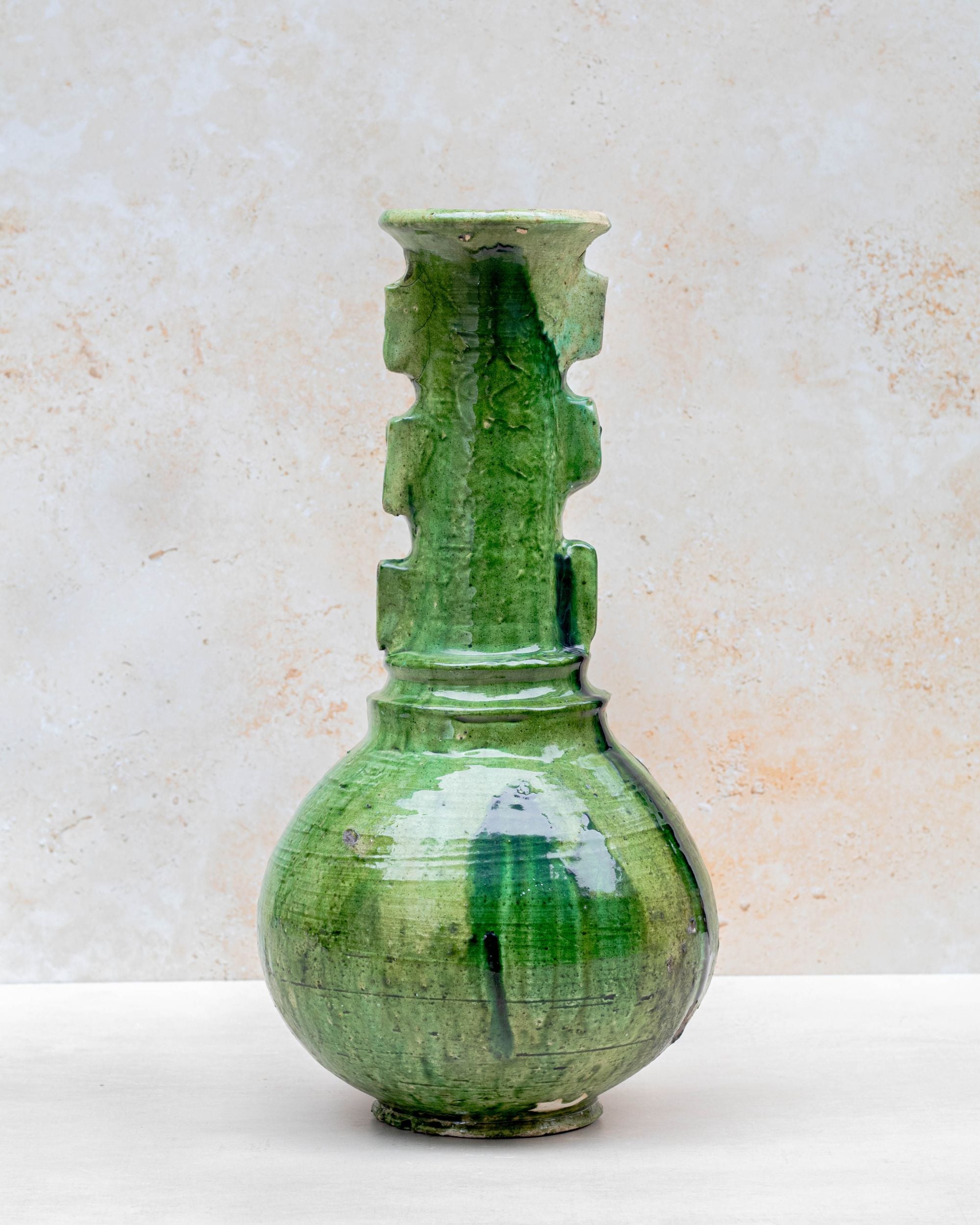 Tamegroute Sculptural Vase — Green 