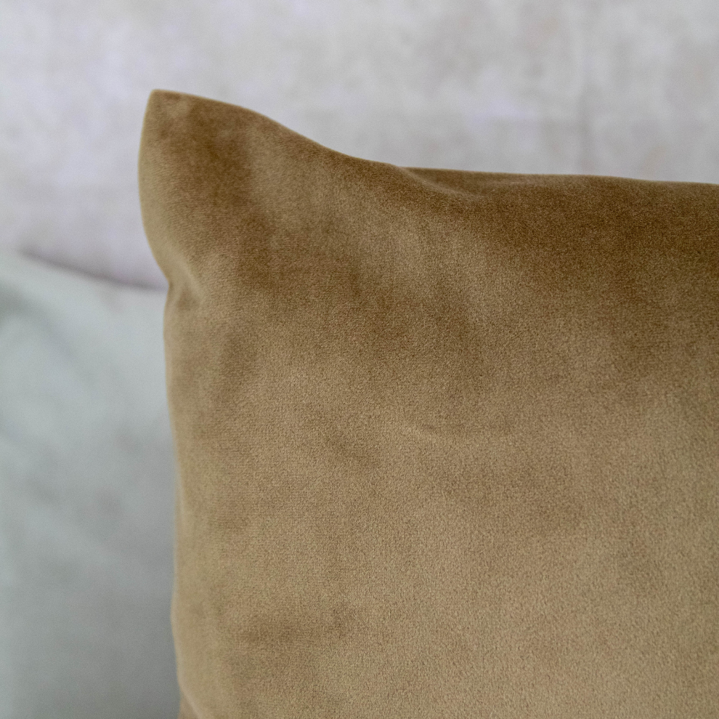 Velvet Cushion Cover: Ivory