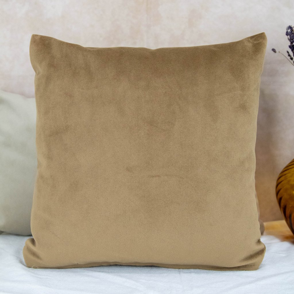 Velvet Cushion Cover: Ivory